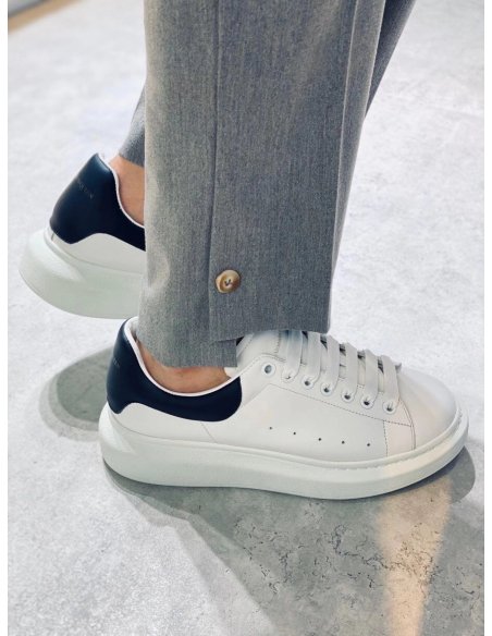 Cheap Reps Alexander McQueen Mens Oversized Sneakers With Black Heel