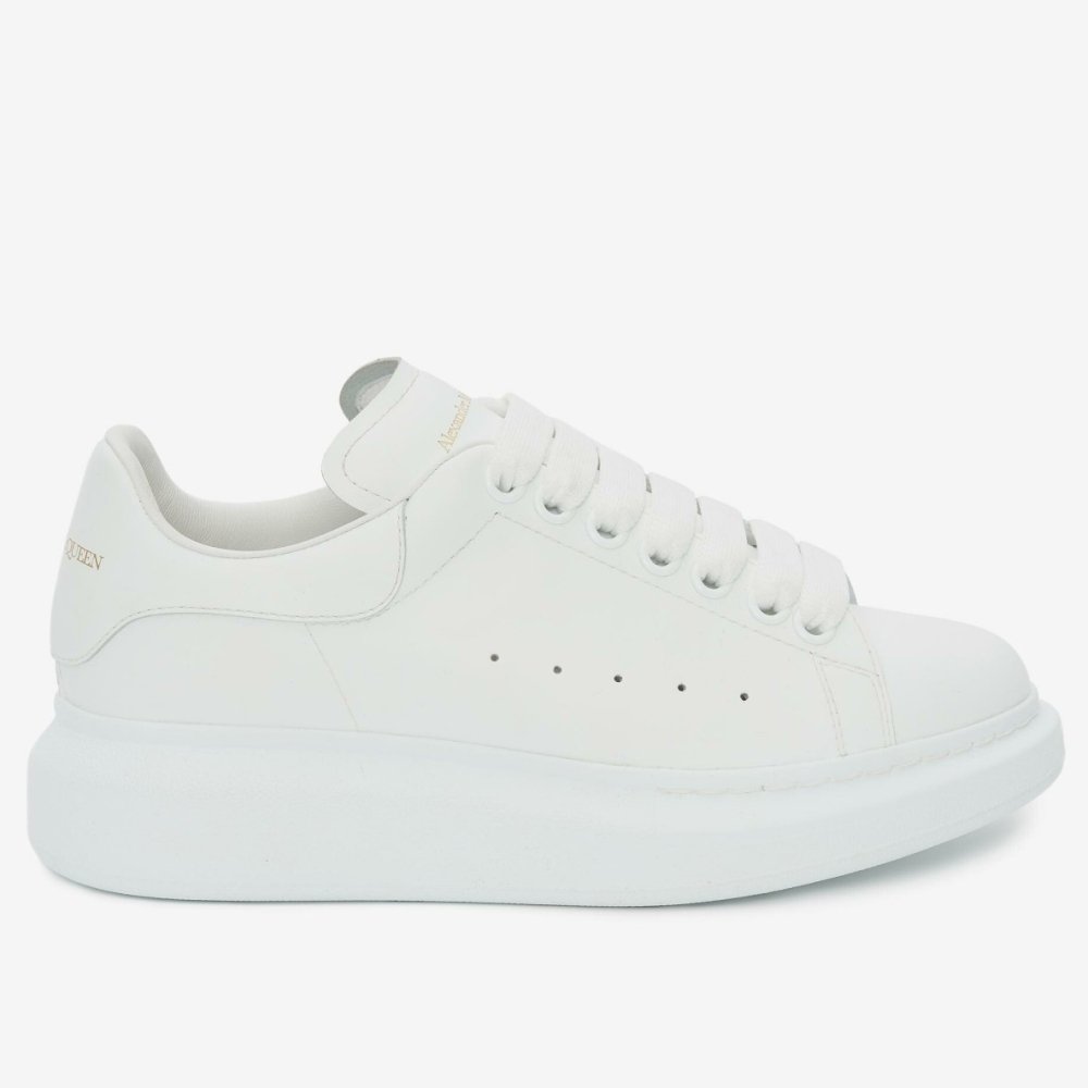 Cheap Reps Alexander McQueen Mens White Oversized Sneakers