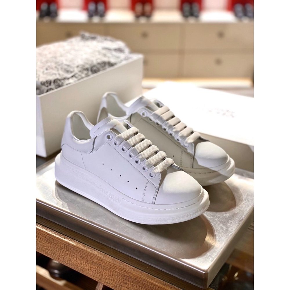 Cheap Reps Alexander McQueen Mens White Oversized Sneakers