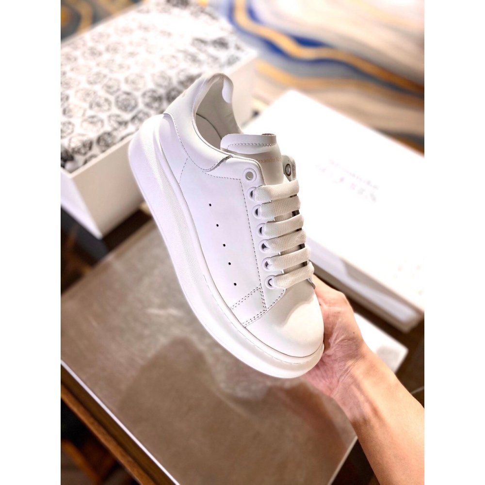 Cheap Reps Alexander McQueen Mens White Oversized Sneakers