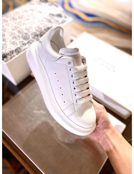 Cheap Reps Alexander McQueen Mens White Oversized Sneakers