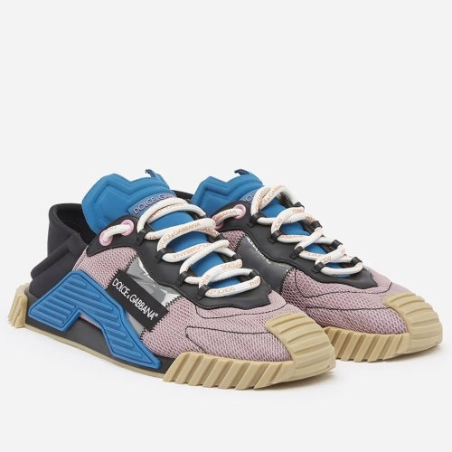 Cheap Reps Dolce Gabbana Mens NS1 Slip-on Sneakers In Beige Mesh