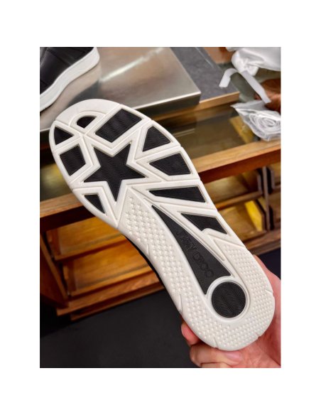 Cheap Reps Jimmy Choo Mens Hawaii High-top Sneaker In Black Leather