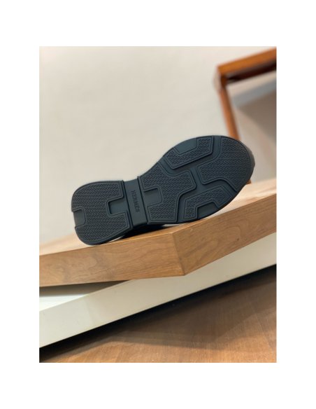 Cheap Reps Hermes Heros Sneakers in Noir Technical Knit