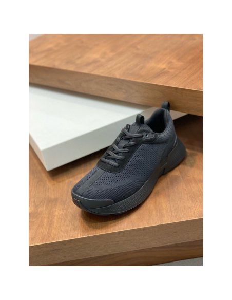 Cheap Reps Hermes Heros Sneakers in Noir Technical Knit