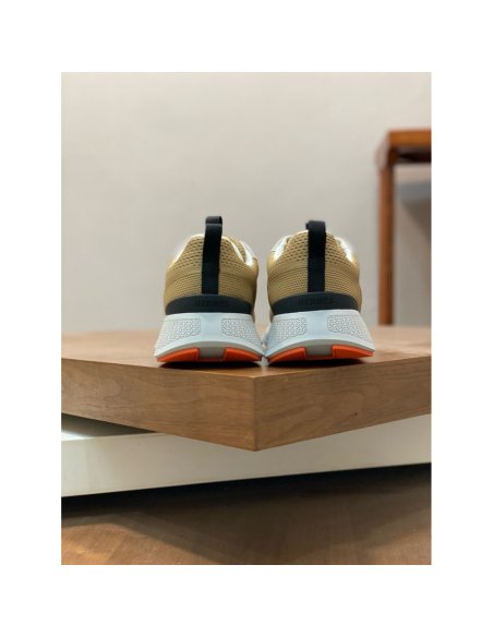 Cheap Reps Hermes Heros Sneakers in Khaki Technical Knit