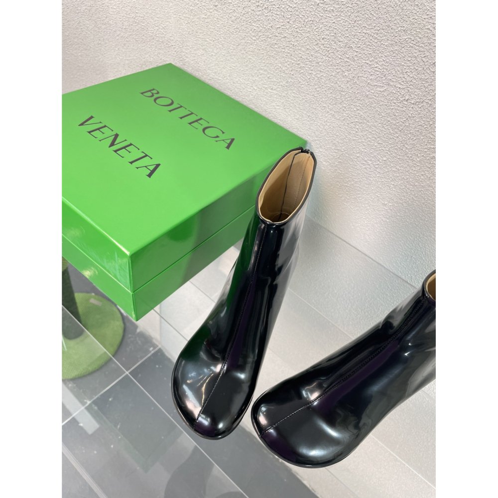 Cheap Reps Bottega Veneta Atomic Ankle Boots In Black Lambskin