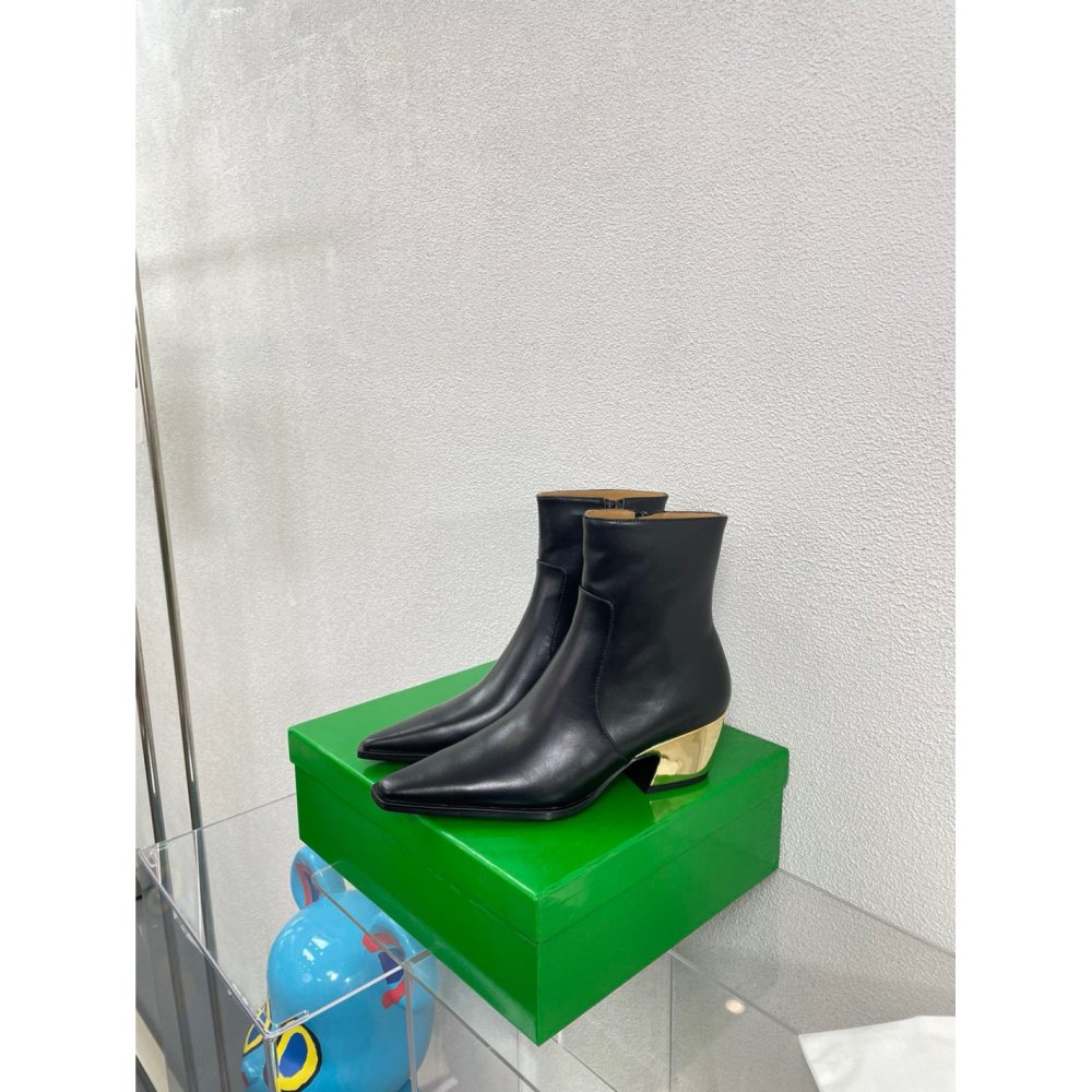 Cheap Reps Bottega Veneta Tex Ankle Boots in Black Leather