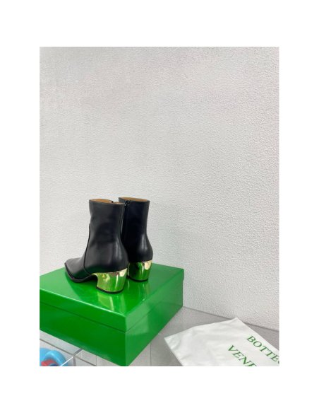 Cheap Reps Bottega Veneta Tex Ankle Boots in Black Leather