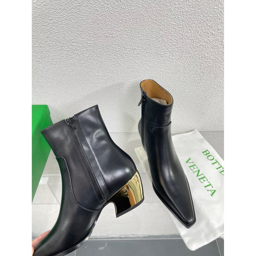 Cheap Reps Bottega Veneta Tex Ankle Boots in Black Leather