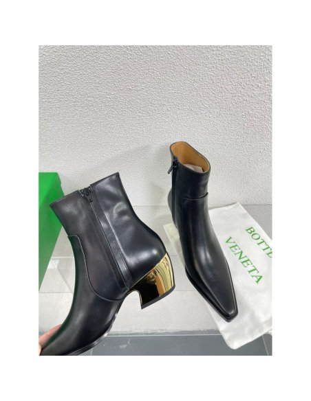 Cheap Reps Bottega Veneta Tex Ankle Boots in Black Leather
