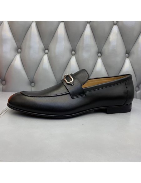 Cheap Reps Hermes Mens Colette Loafers In Noir Calfskin