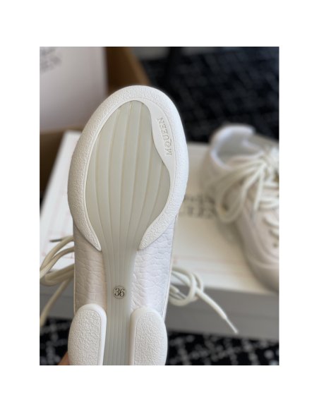 Cheap Reps Alexander McQueen Womens Flexion Sneakers in White Leather