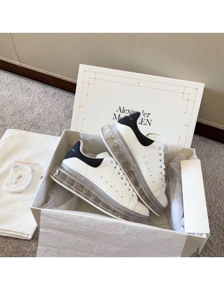 Cheap Reps Alexander McQueen Womens Oversized Sneakers With White Transparent Sole