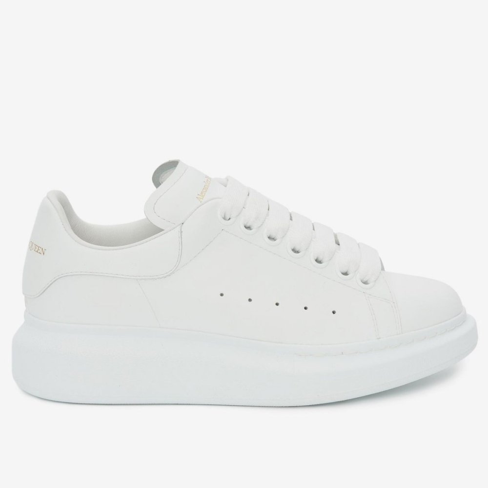 Cheap Reps Alexander McQueen Womens White Oversized Sneakers