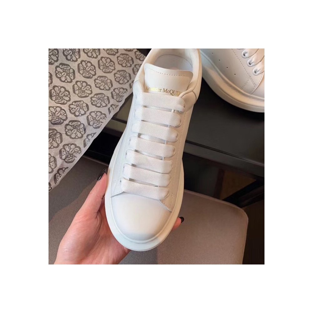 Cheap Reps Alexander McQueen Womens White Oversized Sneakers