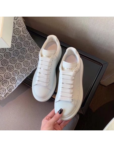 Cheap Reps Alexander McQueen Womens White Oversized Sneakers