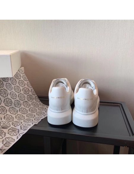 Cheap Reps Alexander McQueen Womens White Oversized Sneakers