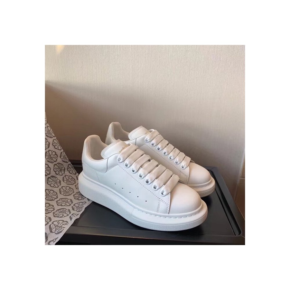Cheap Reps Alexander McQueen Womens White Oversized Sneakers