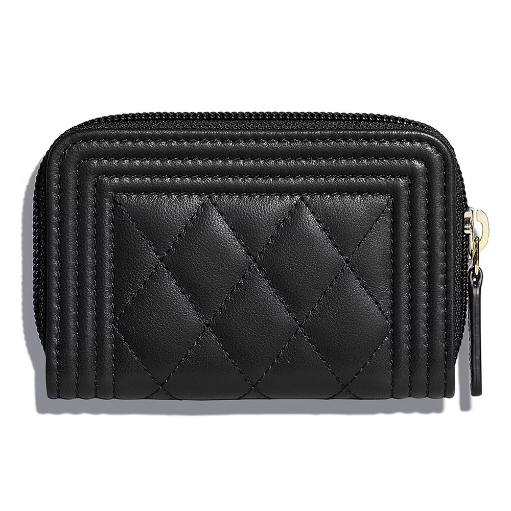 Chanel Boy Zipped Coin Purse Y07659 7.4*11*2cm,Chanel Bags