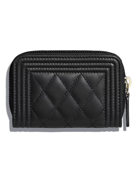 Chanel Boy Zipped Coin Purse Y07659 7.4*11*2cm,Chanel Bags