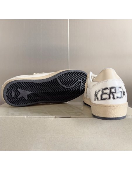 Cheap Reps Golden Goose Womens Ball Star LTD Sneakers with A Salmon-pink Nappa Star