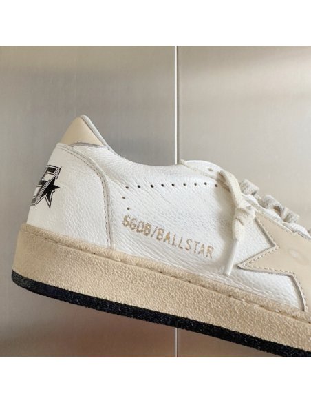 Cheap Reps Golden Goose Womens Ball Star LTD Sneakers with A Salmon-pink Nappa Star