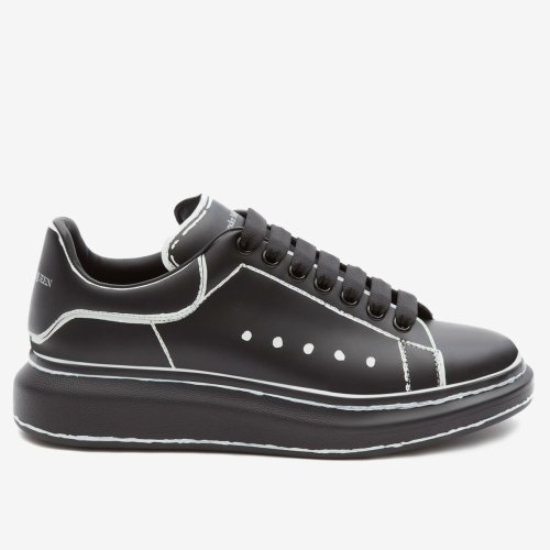 Cheap Reps Alexander McQueen Womens Oversized Sneakers With White Outlines