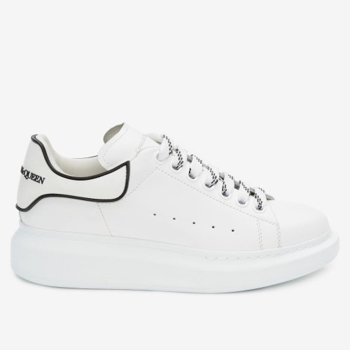 Cheap Reps Alexander McQueen Womens White/Black Oversized Sneakers