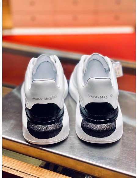 Cheap Reps Alexander McQueen Womens Oversized Sneakers With Drop Heel