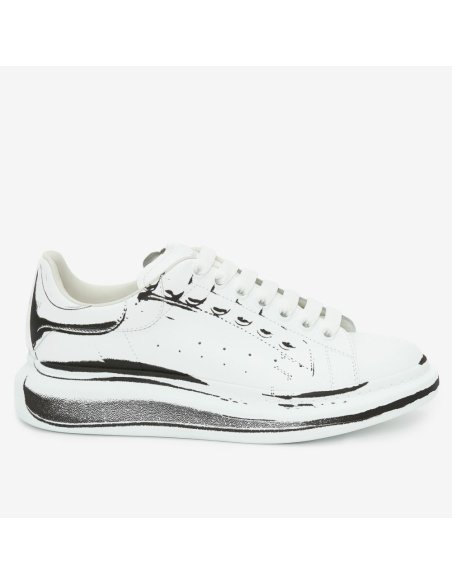 Cheap Reps Alexander McQueen Womens Oversized Sneakers With Black Printed