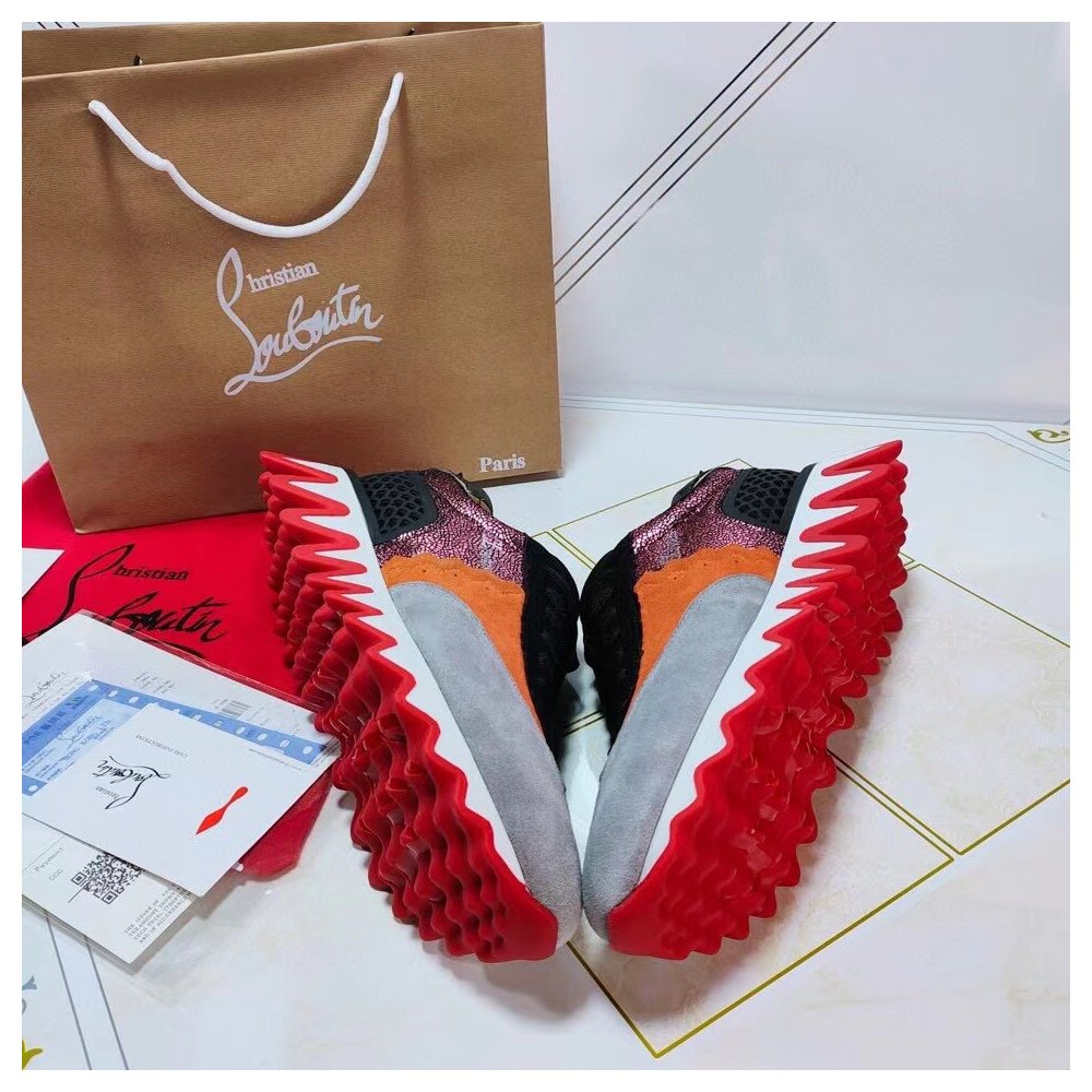Cheap Reps Christian Louboutin Womens Loubishark Sneakers Multicolour