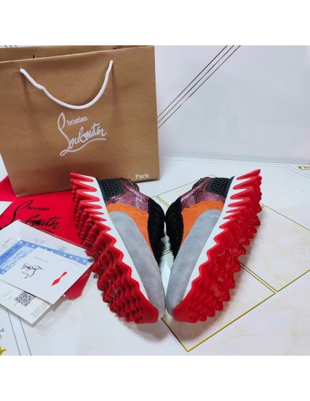Cheap Reps Christian Louboutin Womens Loubishark Sneakers Multicolour