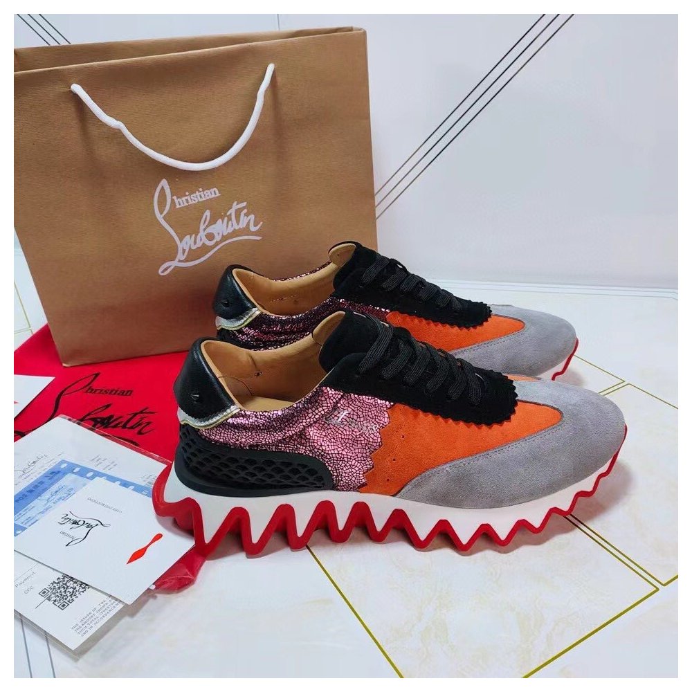 Cheap Reps Christian Louboutin Womens Loubishark Sneakers Multicolour
