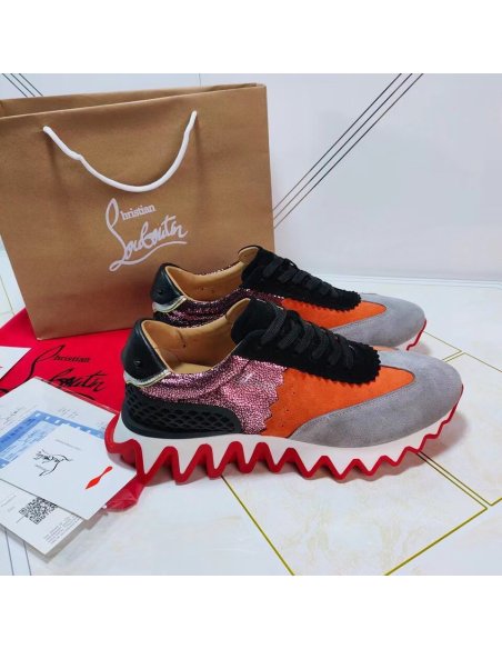 Cheap Reps Christian Louboutin Womens Loubishark Sneakers Multicolour