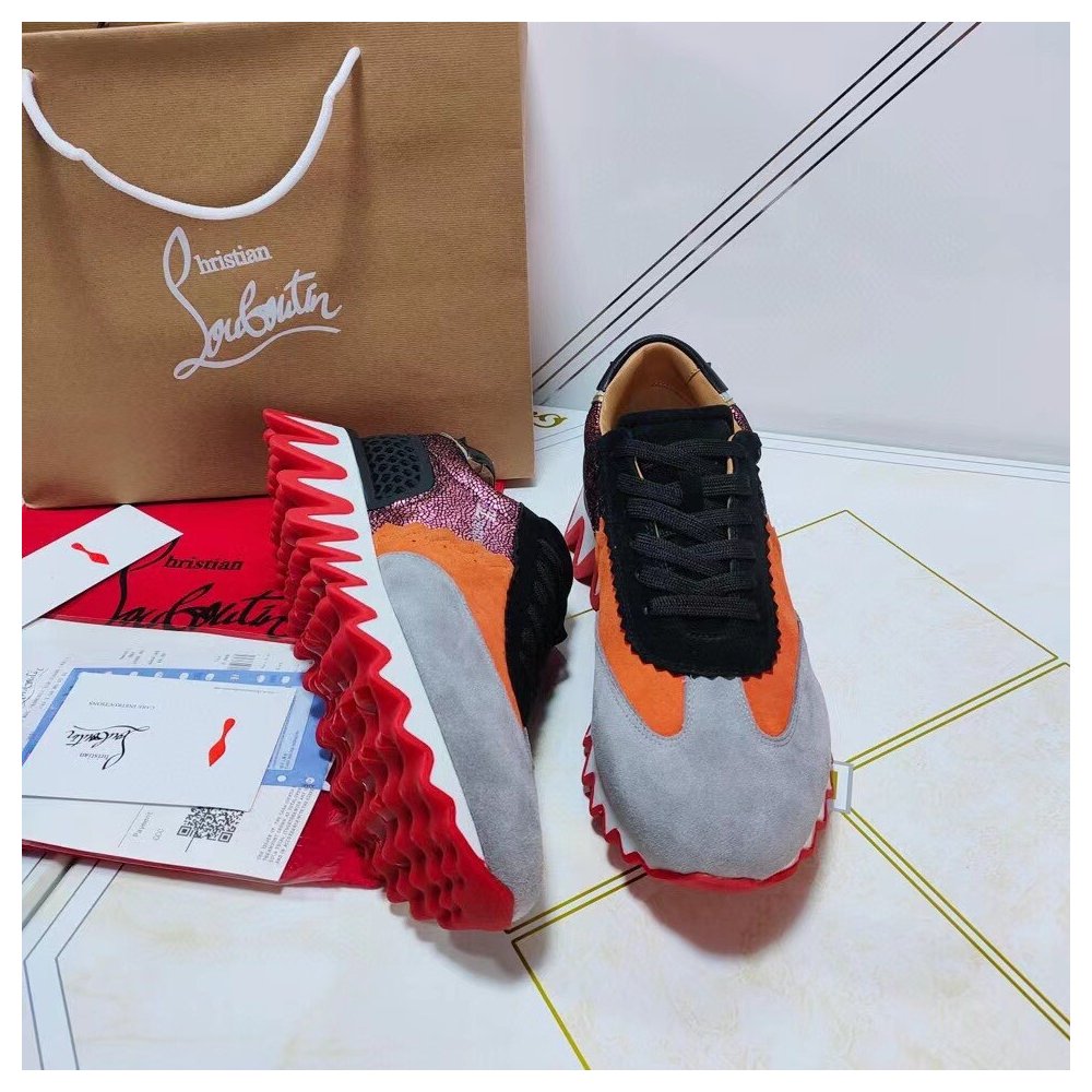 Cheap Reps Christian Louboutin Womens Loubishark Sneakers Multicolour