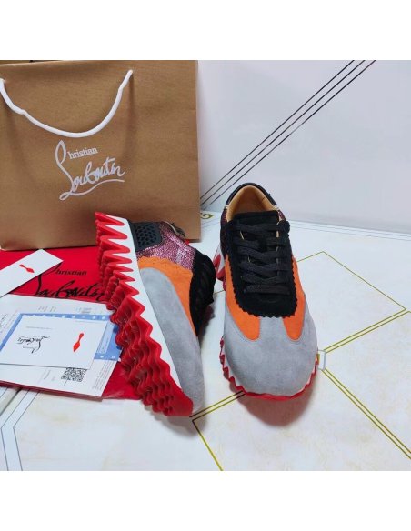 Cheap Reps Christian Louboutin Womens Loubishark Sneakers Multicolour