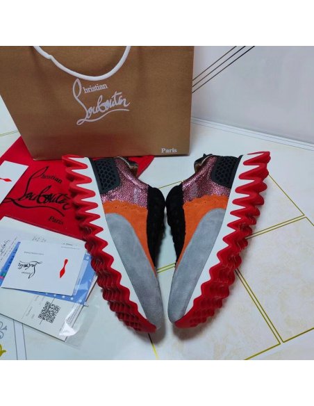 Cheap Reps Christian Louboutin Womens Loubishark Sneakers Multicolour