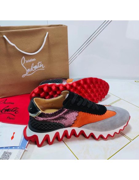 Cheap Reps Christian Louboutin Womens Loubishark Sneakers Multicolour