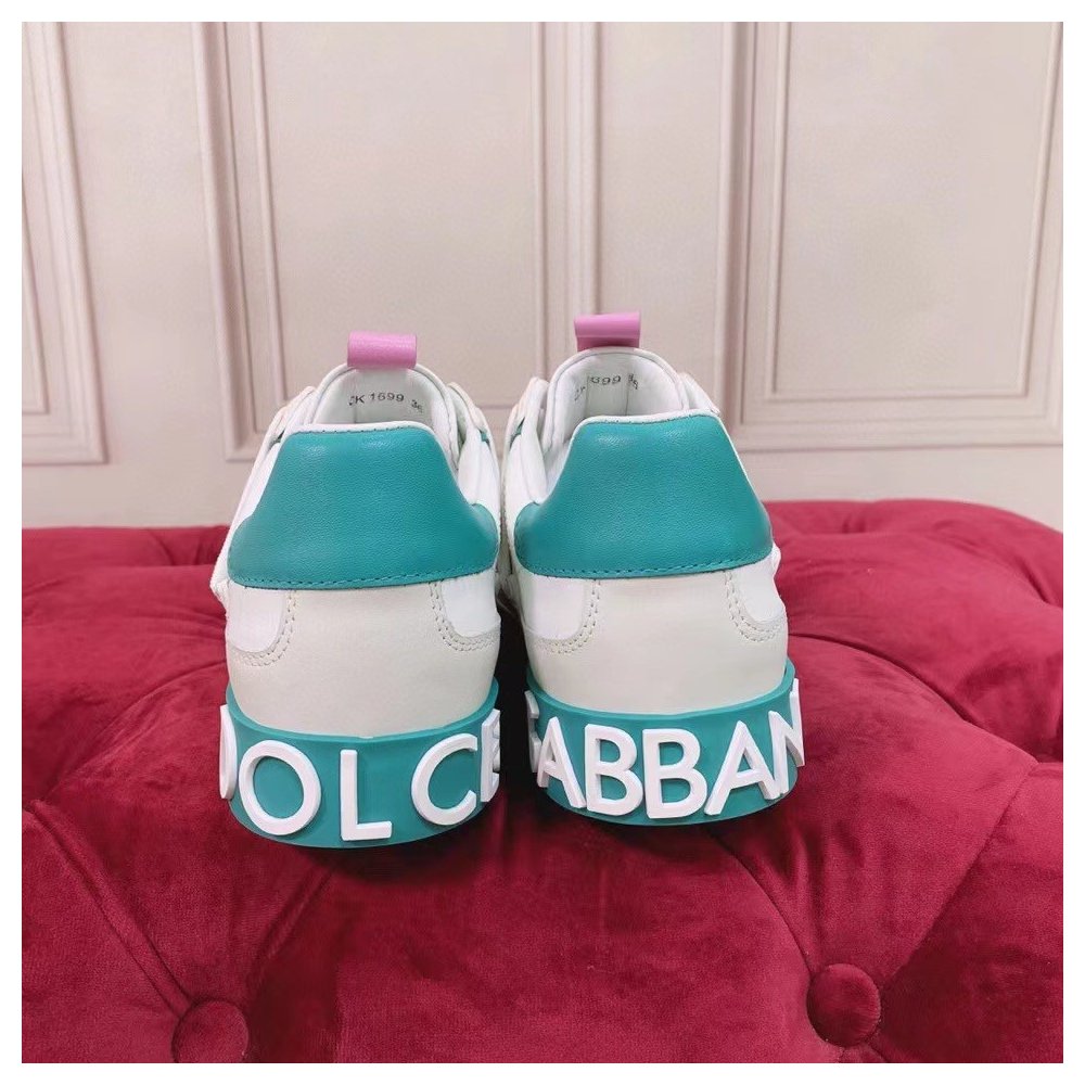 Cheap Reps Dolce Gabbana Womens Custom 2.Zero Sneakers White/Green