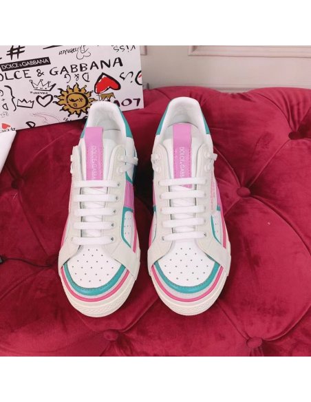 Cheap Reps Dolce Gabbana Womens Custom 2.Zero Sneakers White/Green