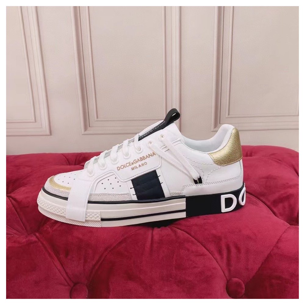 Cheap Reps Dolce Gabbana Womens Custom 2.Zero Sneakers White/Black