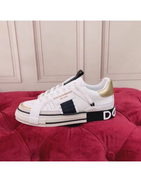 Cheap Reps Dolce Gabbana Womens Custom 2.Zero Sneakers White/Black