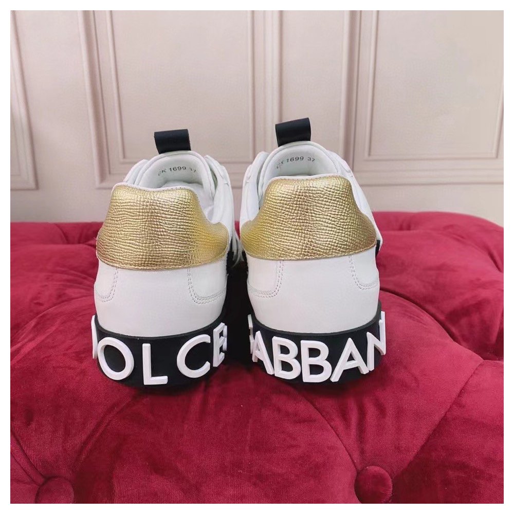 Cheap Reps Dolce Gabbana Womens Custom 2.Zero Sneakers White/Black