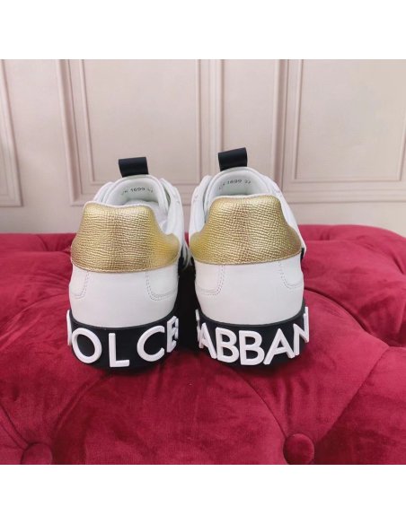 Cheap Reps Dolce Gabbana Womens Custom 2.Zero Sneakers White/Black
