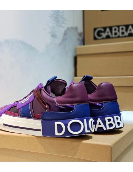 Cheap Reps Dolce Gabbana Womens Custom 2.Zero Sneakers Purple
