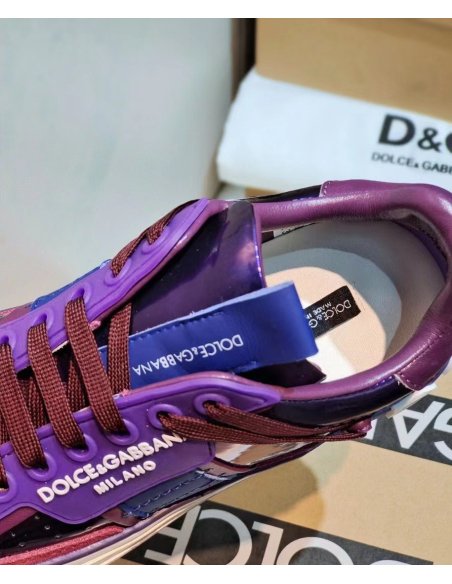 Cheap Reps Dolce Gabbana Womens Custom 2.Zero Sneakers Purple
