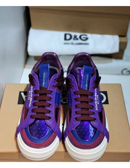 Cheap Reps Dolce Gabbana Womens Custom 2.Zero Sneakers Purple