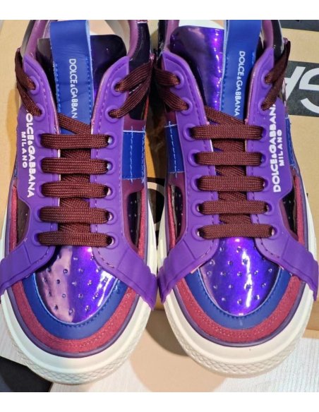 Cheap Reps Dolce Gabbana Womens Custom 2.Zero Sneakers Purple