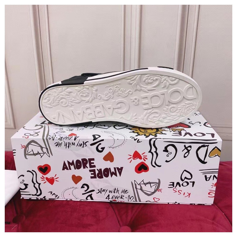 Cheap Reps Dolce Gabbana Womens Custom 2.Zero Sneakers Black